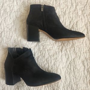 Vince Camuto Ankle Boots Size 9 Black Suede Kathrina Fall Winter